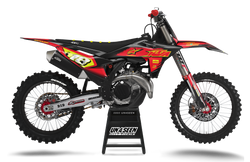 KTM Supertech Scenz Red Graphic Kit - SX SXF XC XCF EXC EXCF Models | All Years