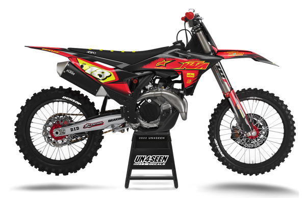 KTM Supertech Scenz Red Graphic Kit - SX SXF XC XCF EXC EXCF Models | All Years