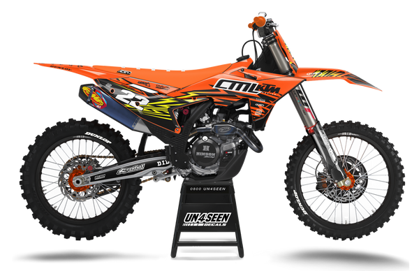 KTM Zag Orange Graphic Kit - SX SXF XC XCF EXC EXCF Models | All Years