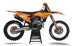 KTM Supertech Orange Yellow Graphic Kit - SX SXF XC XCF EXC EXCF Models | All Years