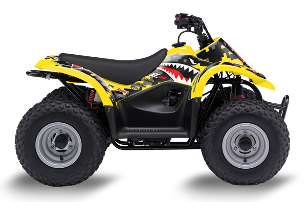 Suzuki LT50A  ATV Graphics - Warhead Yellow