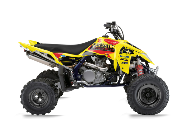 Suzuki LTR450 ATV Graphics Kit - Rockstar Yellow