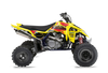 Suzuki LTR450 ATV Graphics Kit - Rockstar Yellow