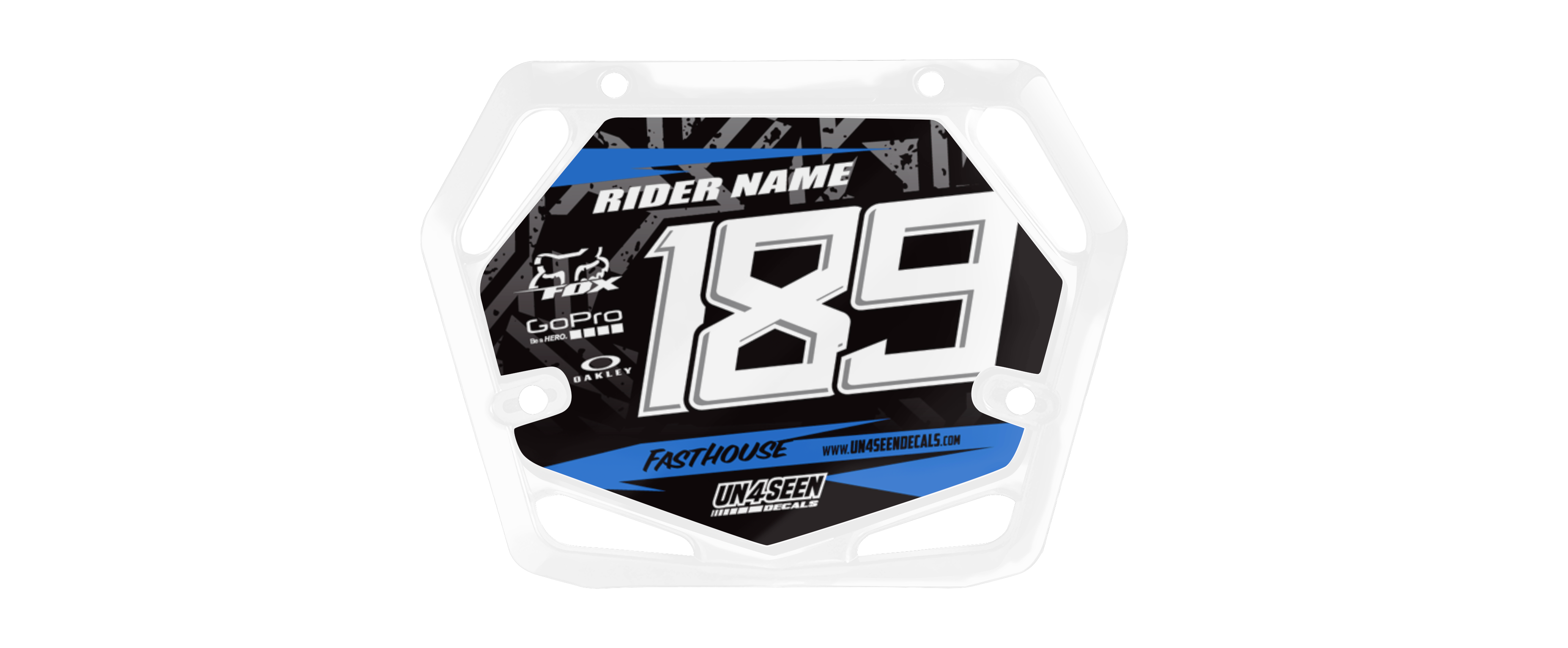 Mac Bmx Sticker MAC ONE BMX - Pattern Blue New Zealand
