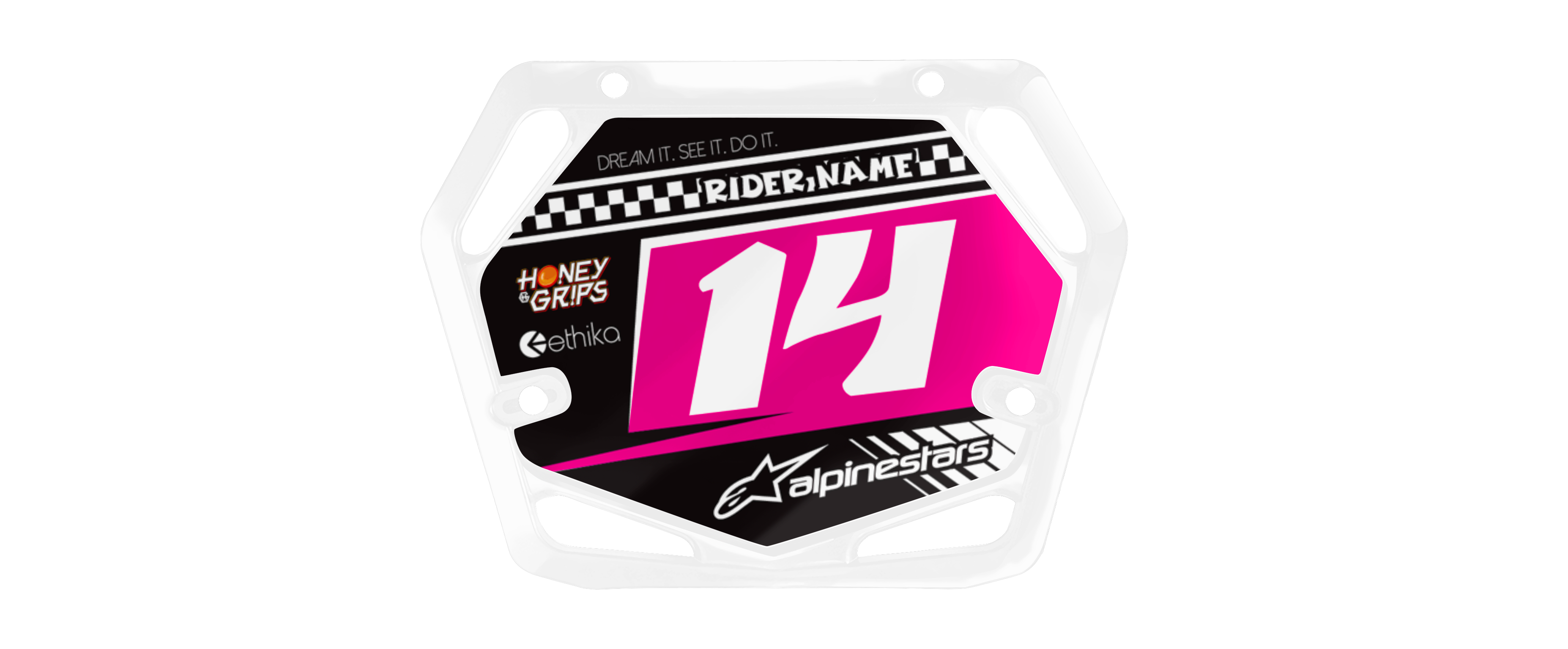 Mac Bmx Sticker MAC ONE BMX - Finish Pink New Zealand