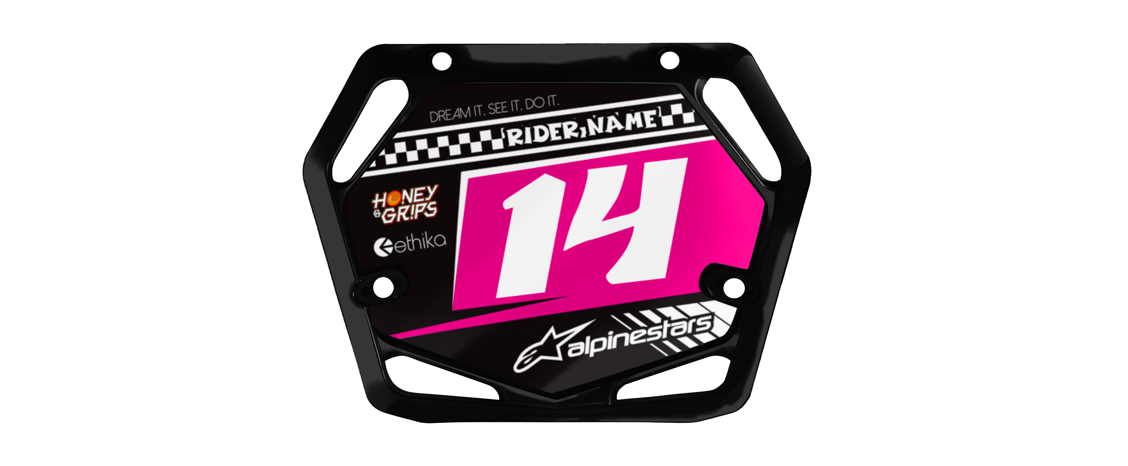Mac Bmx Sticker MAC ONE BMX - Finish Pink New Zealand