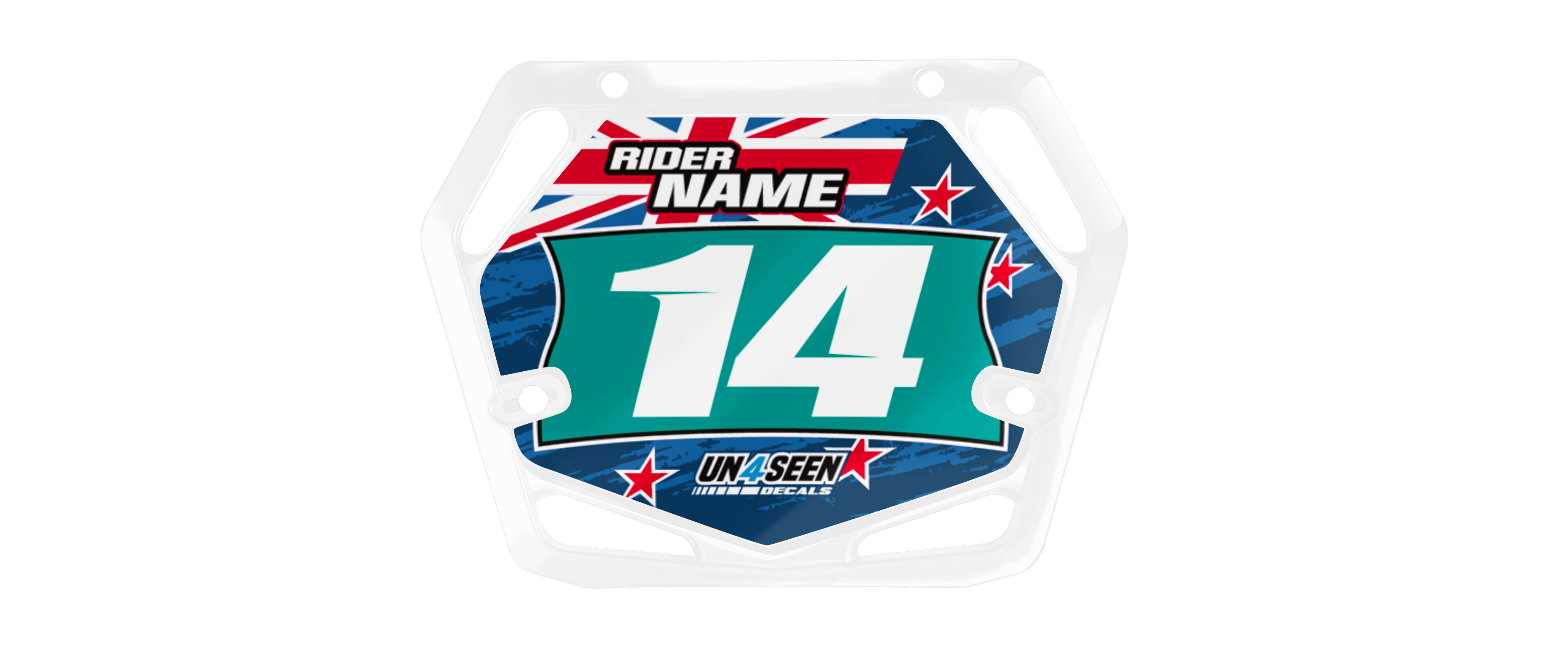 Mac Bmx Sticker MAC ONE BMX - Flags Aqua New Zealand