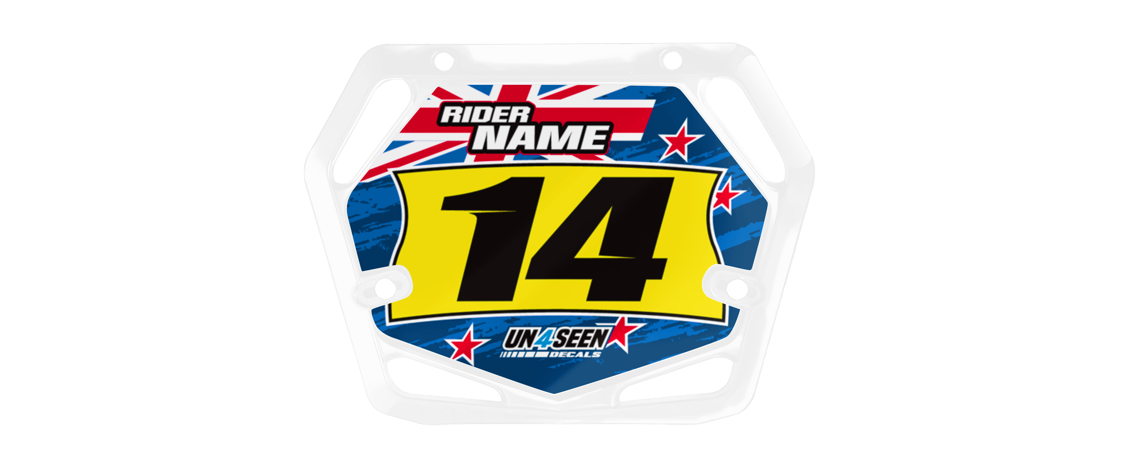 Mac Bmx Sticker MAC ONE BMX - Flags Yellow New Zealand