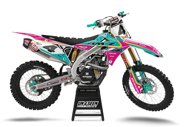 Suzuki Mainevent Pink Graphic Kit - RMZ RM RMX DR DRZ JR Models | All Years