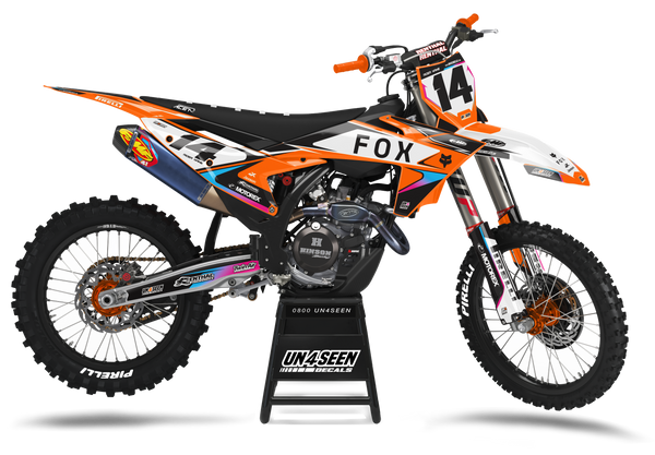 KTM Mystic Vixen Orange Graphic Kit - SX SXF XC XCF EXC EXCF Models | All Years
