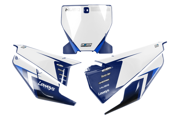 Husqvarna Leweys Number Plate Background Decals -  TC FC TE TX FE FS FX Models | All Years