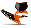 KTM Number Background Decals - Leweys