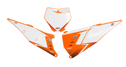 KTM Leweys Number Plate Background Decals - SX SXF XC XCF EXC EXCF Models | All Years