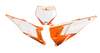KTM Number Background Decals - Leweys