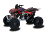 Honda TRX450R ATV Graphics Kit - one39 Super Red