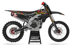 Yamaha Diamonds Black Red Graphic Kit - YZ YZF WR TTR PW Models | All Years