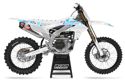 Yamaha Diamonds White Graphic Kit - YZ YZF WR TTR PW Models | All Years