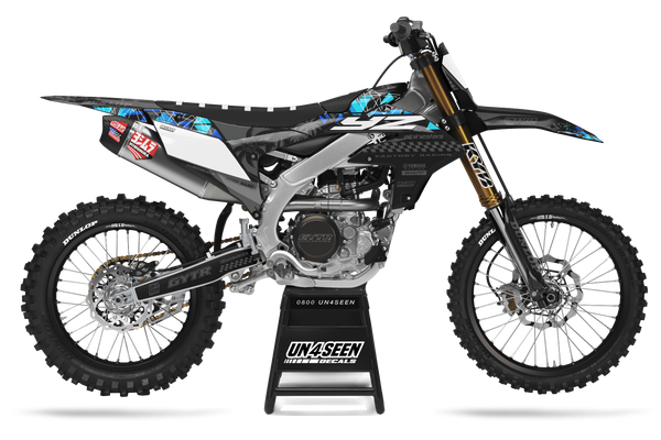 Yamaha Diamonds Black Graphic Kit - YZ YZF WR TTR PW Models | All Years