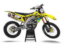 Suzuki Pilka Blue Graphic Kit - RMZ RM RMX DR DRZ JR Models | All Years