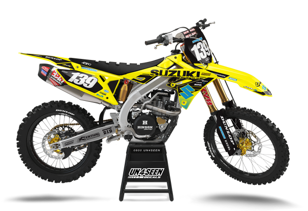 Suzuki Pilka Blue Graphic Kit - RMZ RM RMX DR DRZ JR Models | All Years