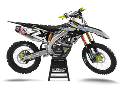 Suzuki Stewart Replica Grey Graphic Kit - RMZ RM RMX DR DRZ JR Models | All Years