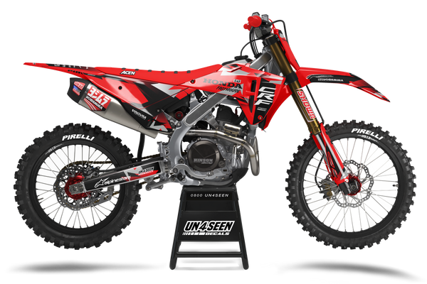 Honda Ravage Red Graphic Kit - CRF CR XR Models | All Years