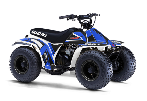 Suzuki LT50 ATV Graphics - Shards Blue