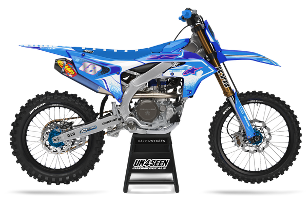 Yamaha Techstar Nomur Light Blue Graphic Kit - YZ YZF WR TTR PW Models | All Years