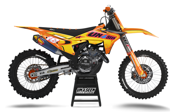 KTM Techstar Nomur Orange Yellow Graphic Kit - SX SXF XC XCF EXC EXCF Models | All Years