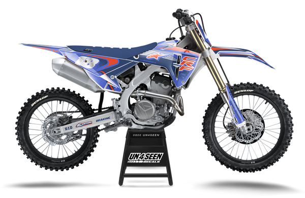 Honda Techstar Nomur Blues Graphic Kit - CRF CR XR Models | All Years