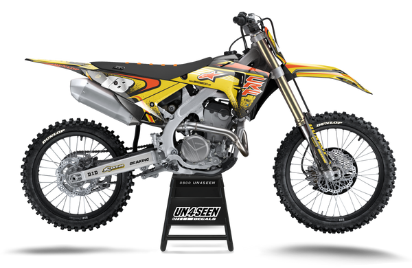 Honda Techstar Nomur Yellow Graphic Kit - CRF CR XR Models | All Years