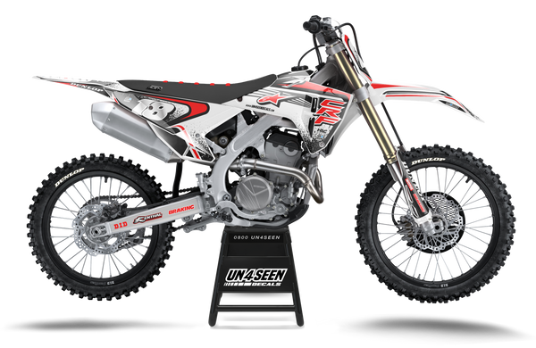 Honda Techstar Nomur Red White Graphic Kit - CRF CR XR Models | All Years