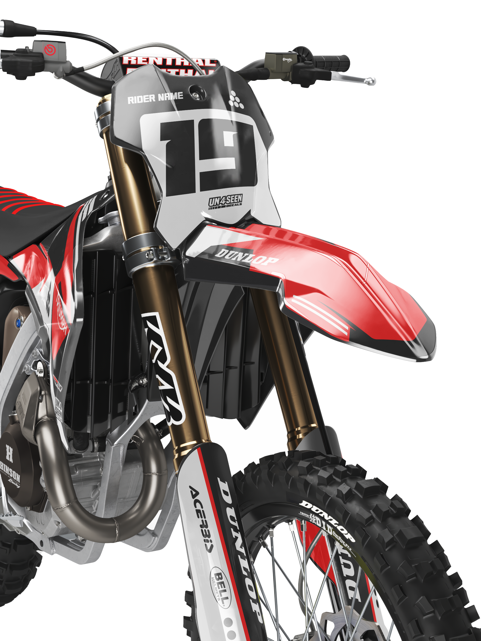 Backwoods Racing Graphics Kit Triumph Racing Graphics Kit - Tri Red New Zealand