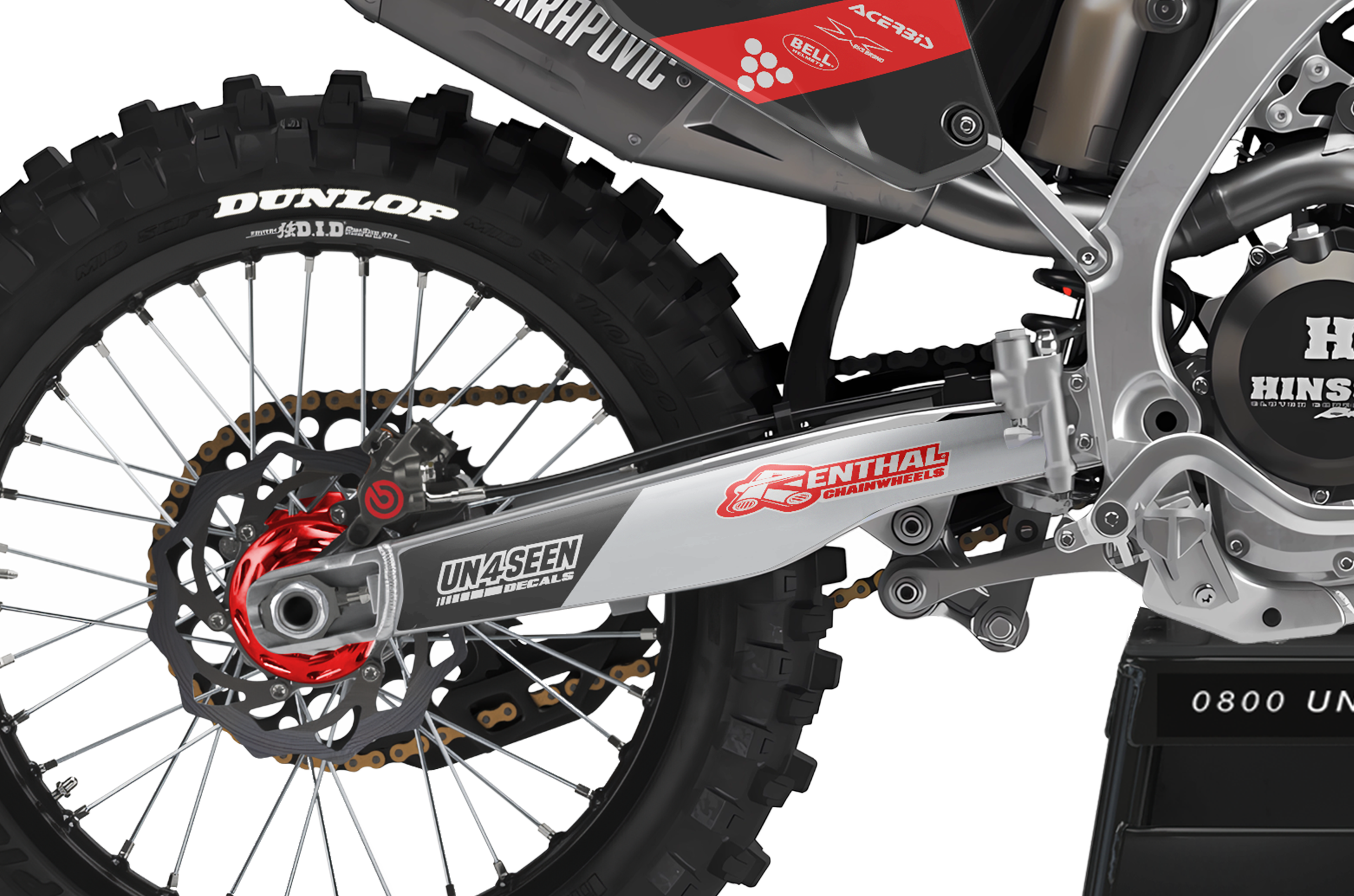 Triumph Racing Graphics Kit - Tri Red New Zealand