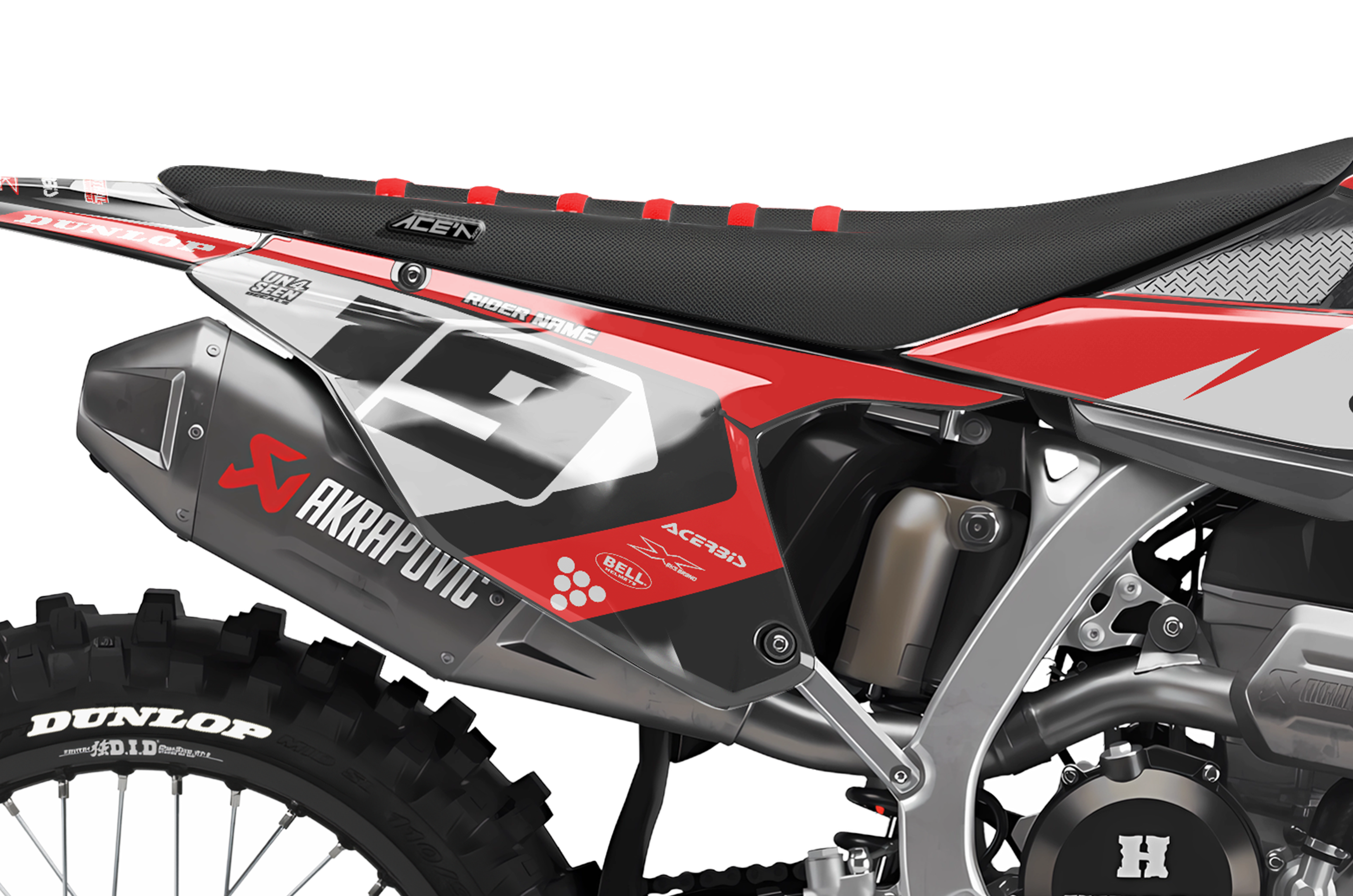 Triumph Racing Graphics Kit - Tri Red New Zealand