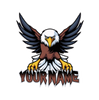 Helmet Name stickers (2pck) Eagle
