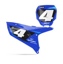 Yamaha Mocco Number Plate Background Decals - YZ YZF WR TTR PW Models | All Years