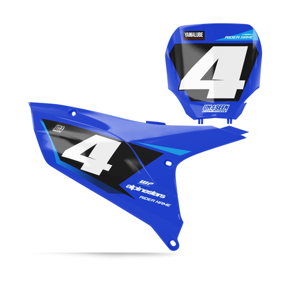 Yamaha Mocco Number Plate Background Decals - YZ YZF WR TTR PW Models | All Years