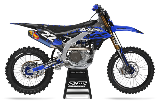 Yamaha Hotwheels Lets Ride Blue Graphic Kit - YZ YZF WR TTR PW Models | All Years