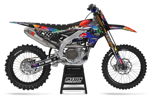 Yamaha Abstract Flags Graphic Kit - YZ YZF WR TTR PW Models | All Years