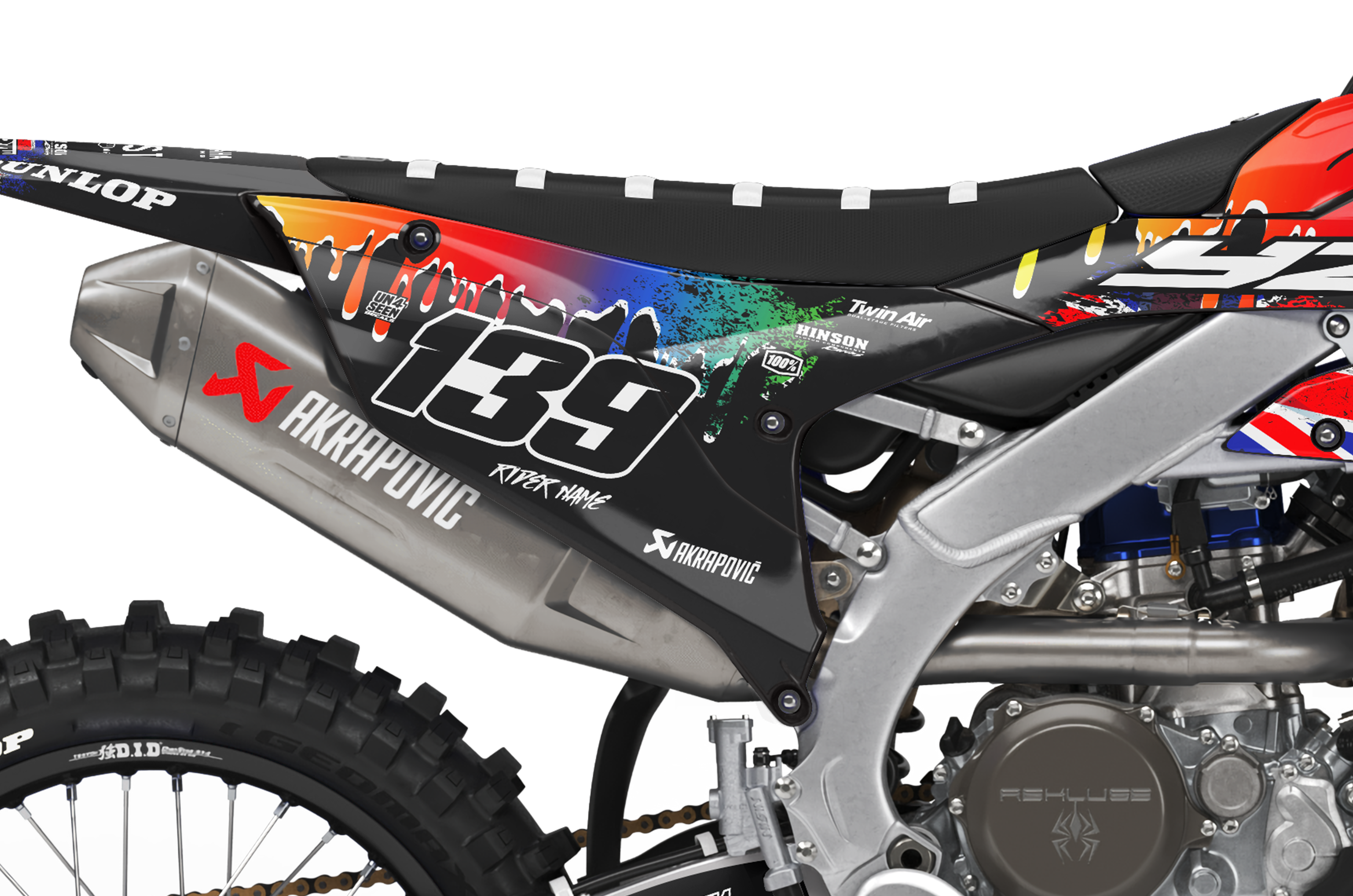 Yamaha Abstract Flags Graphic Kit - YZ YZF WR TTR PW Models | All Year ...