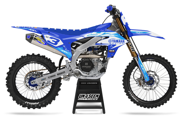 Yamaha Amaze Blue Graphic Kit - YZ YZF WR TTR PW Models | All Years