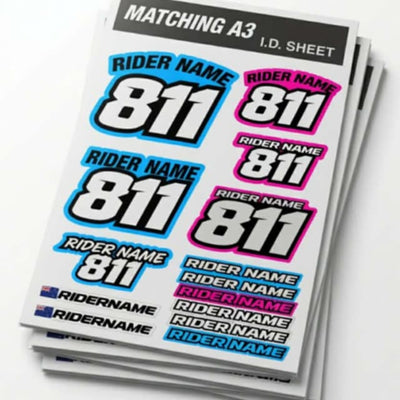 Matching A3 Sticker Sheet