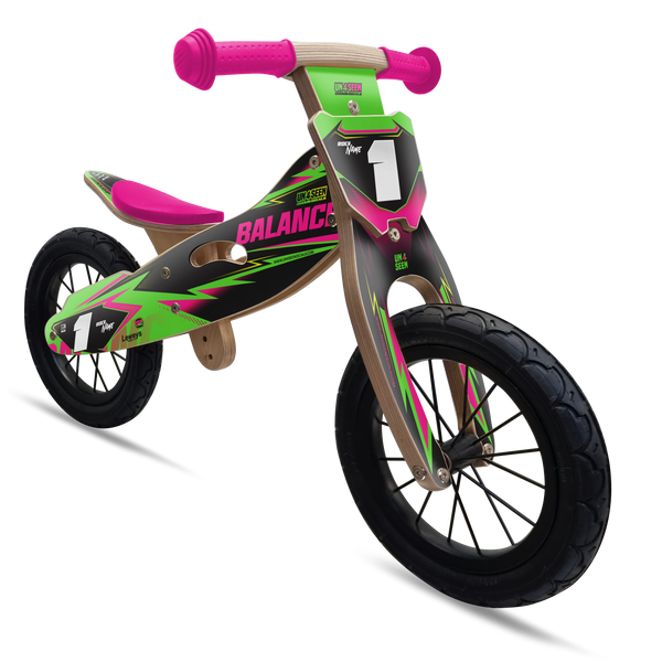 Un4seen Balance Bike - Badge Pink