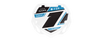 Box BMX Number Plate Graphics - Zee Blue