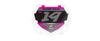 Box BMX Number Plate Graphics - Fast Pink