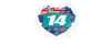 Box BMX Number Plate Graphics - Flags Aqua