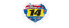 Box BMX Number Plate Graphics - Flags Yellow