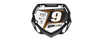Box BMX Number Plate Graphics - Point Orange