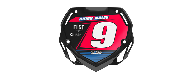 Box BMX Number Plate Graphics - Slam Red